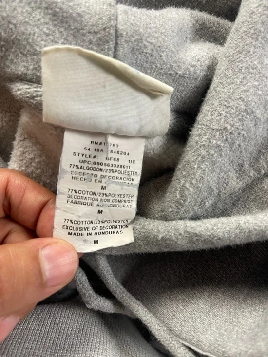 Champion Gray Reverse Weave Neon Multi-Logo Big C Hoodie Size Medium - Picture 10 of 12